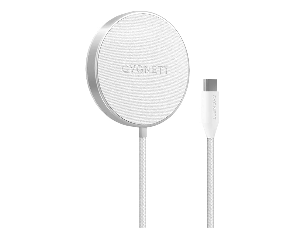 Cygnett 15W AlignPro MagSafe Wireless Charging 1.2m Cable - White