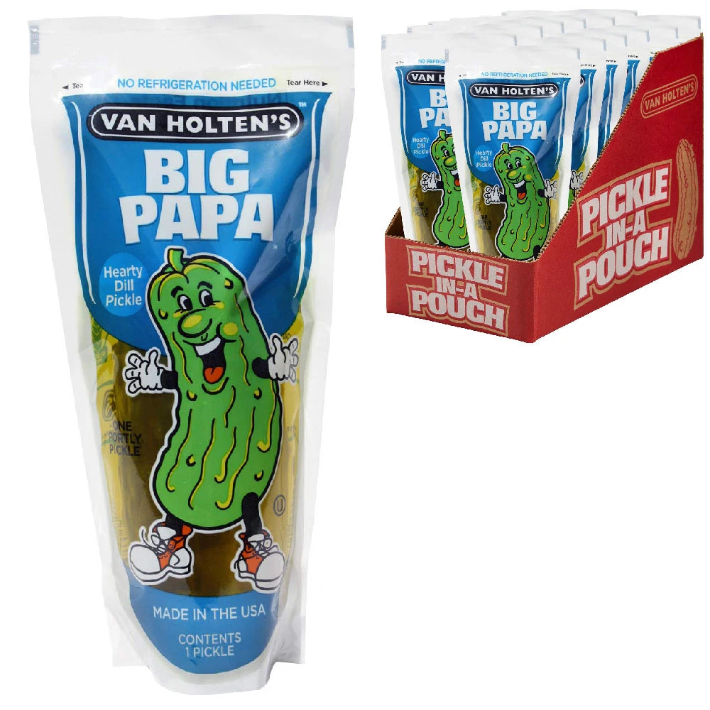 12 Pack x Van Holten's Big Papa Hearty Dill Pickle-In-A-Pouch