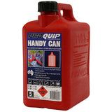 3 x Pro Quip 5L Handy Can with Breather Pourer - Unleaded Red