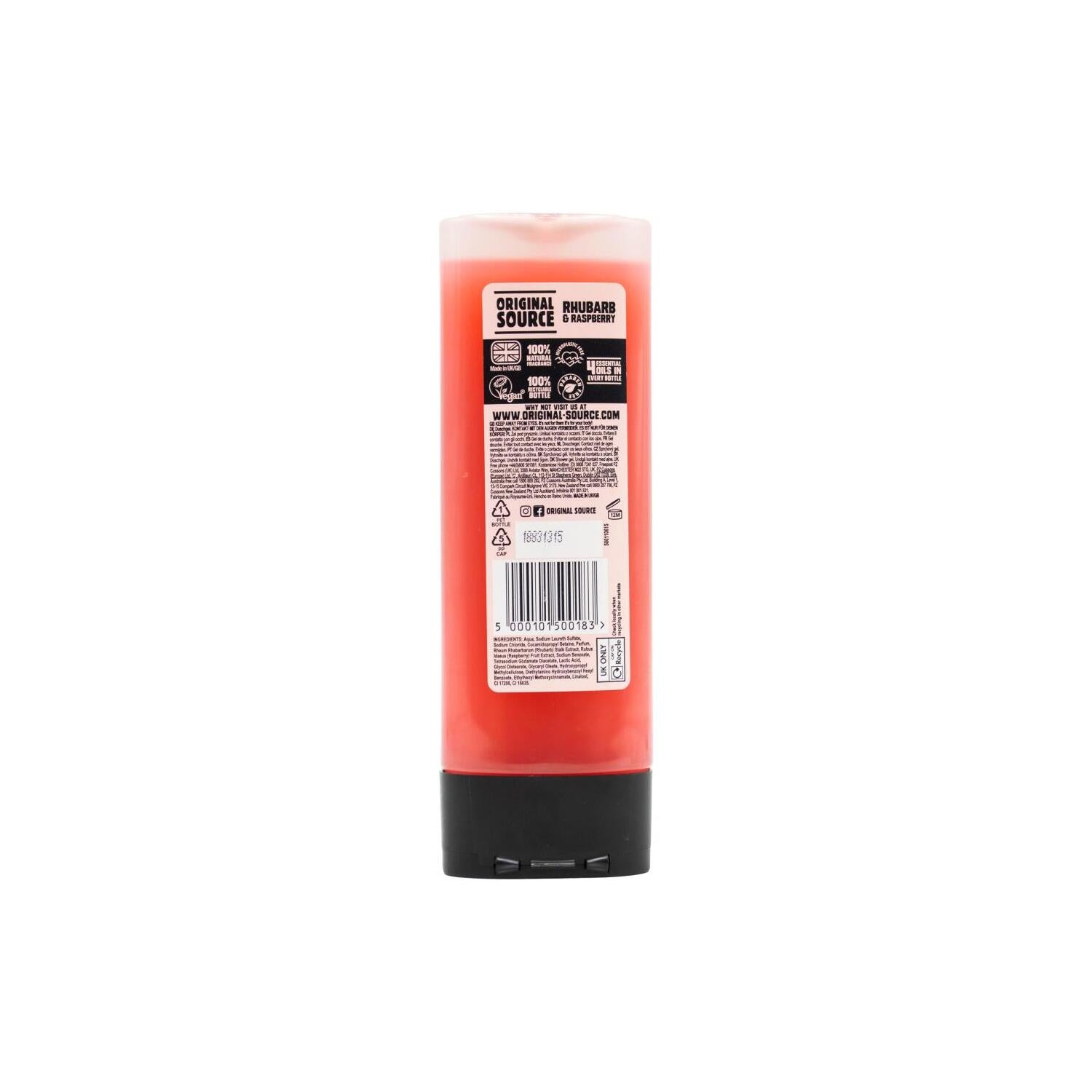 6 Pack x Original Source Sweet Rhubarb & Raspberry - 250ml