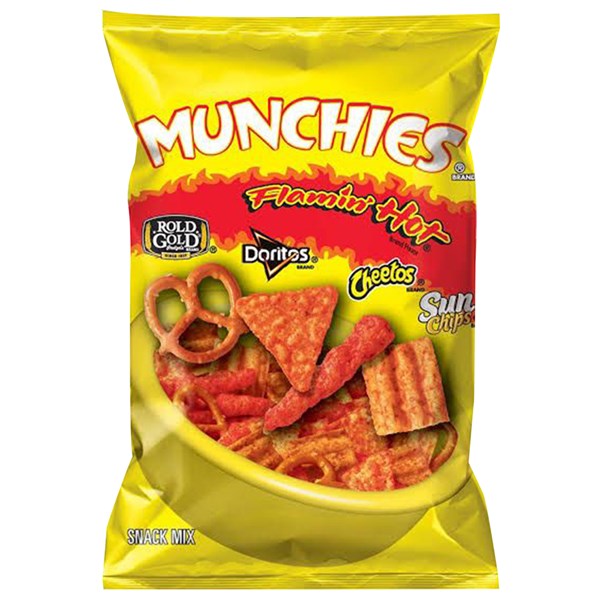 8 Pack x Munchies Flamin Hot Snack Mix 262g