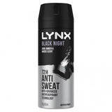 6 x Lynx Black Night Deodorant – Body Spray – 106g/165ml