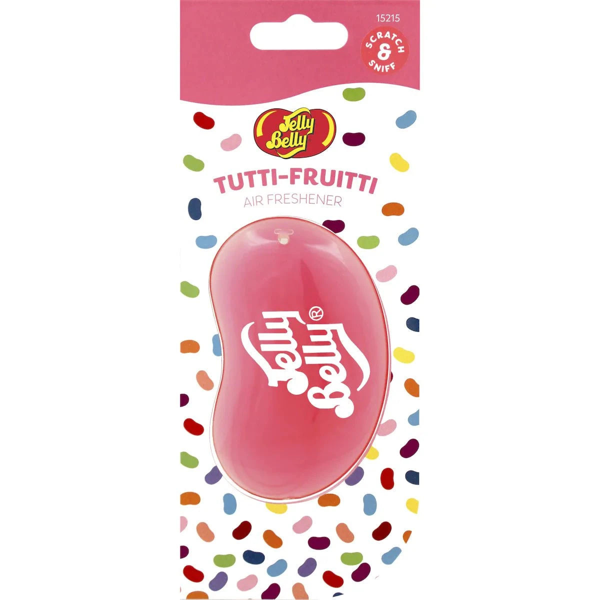 6 x Jelly Belly 3D Hanging Air Freshener - Tutti Frutti