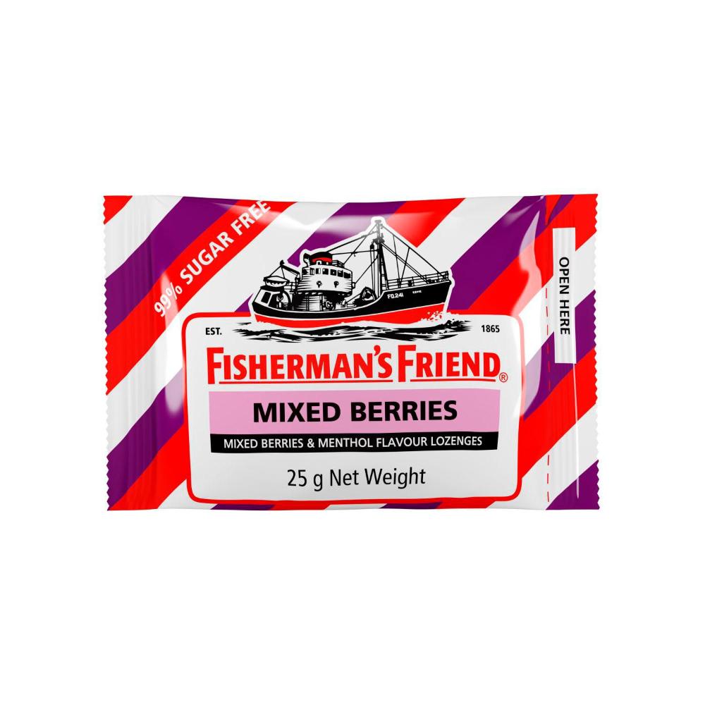 24 x Fisherman's Friend Mixed Berries Lozenges 25g