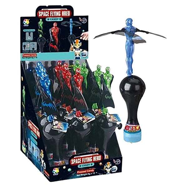 12 x Kidsfrenzy Space Flying Hero Candy 8g