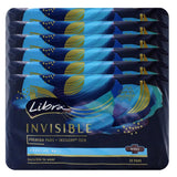 6 x Libra Invisible Premium Pads Regular With Wings - 20 Pack