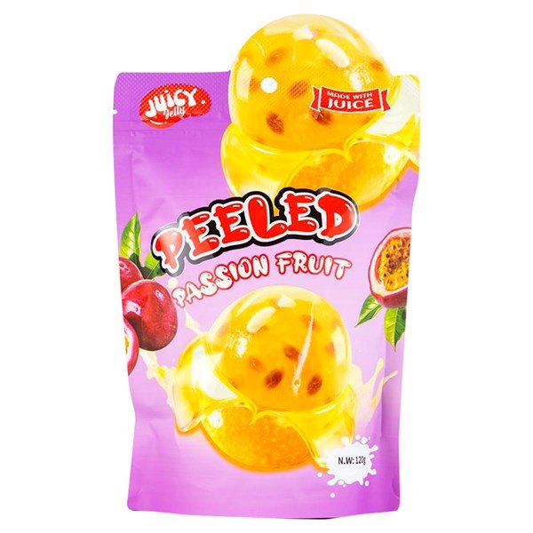 12 Pack x Juicy Jelly Peeled Gummy Passionfruit 120g