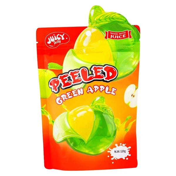 12 Pack x Juicy Jelly Peeled Gummy Green Apple 120g