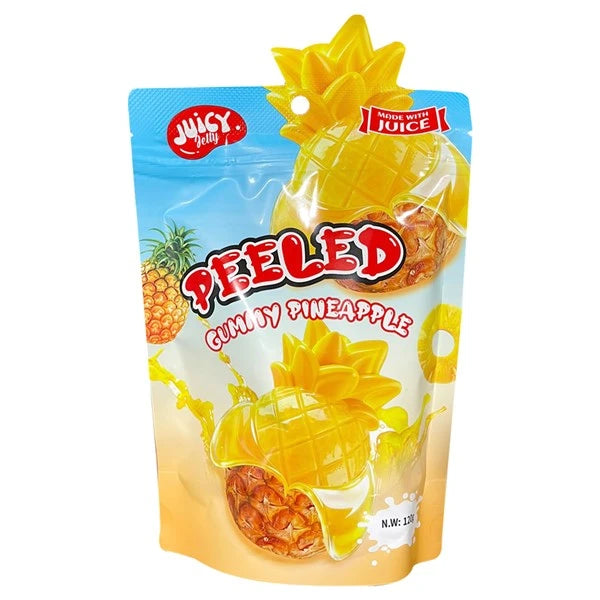 12 Pack x Juicy Jelly Peeled Gummy Pineapple 120g