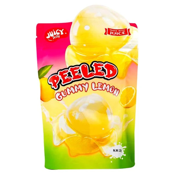 12 Pack x Juicy Jelly Peeled Gummy Lemon 120g