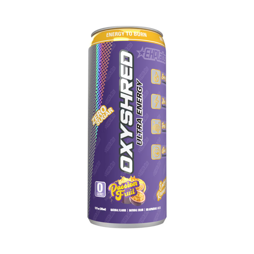 12 Pack x EHP Labs Oxyshred Ultra Energy RTD 355ml - Passionfruit