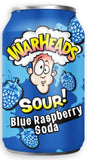 12 x Warheads Sour Blue Raspberry Soda 355ml