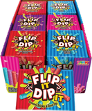 6 x Flip It Dip It - Gummy Sticks & Sour Dip 96g