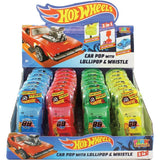 24 x Hot Wheels Car Pop with Lollipop & Whistle 10g