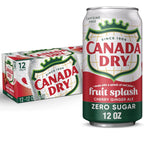 12 Pack x Canada Dry Ginger Ale Fruit Zero Sugar - 355ml