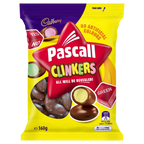 Cadbury Pascall Clinker Milk Chocolate Lollies Snack & Share Bag 160g