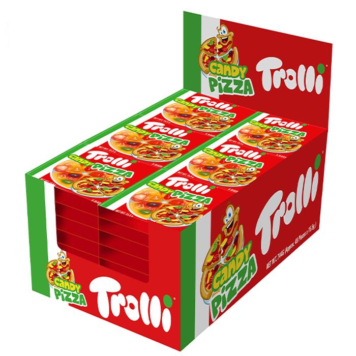 48 Pack x Trolli Pizza Display 5 slice 15.5g