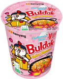 6 x Samyang Buldak Hot Chicken Carbonara Cup Ramen 80g