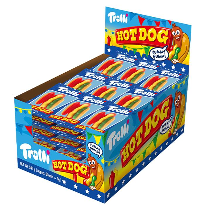 60 Pack x Trolli Hot Dog 9g