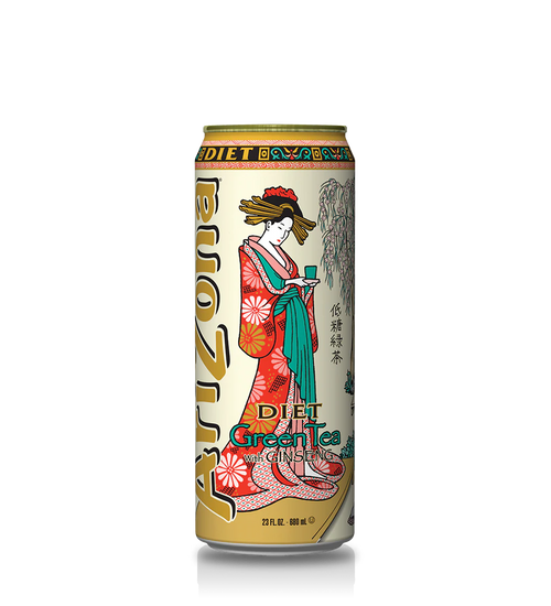 24 x Arizona Tea 99 Cent Can Diet Green Tea 680ml