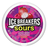 8 x Ice Breakers Sours Mixed Berry Assorted Mints 43g