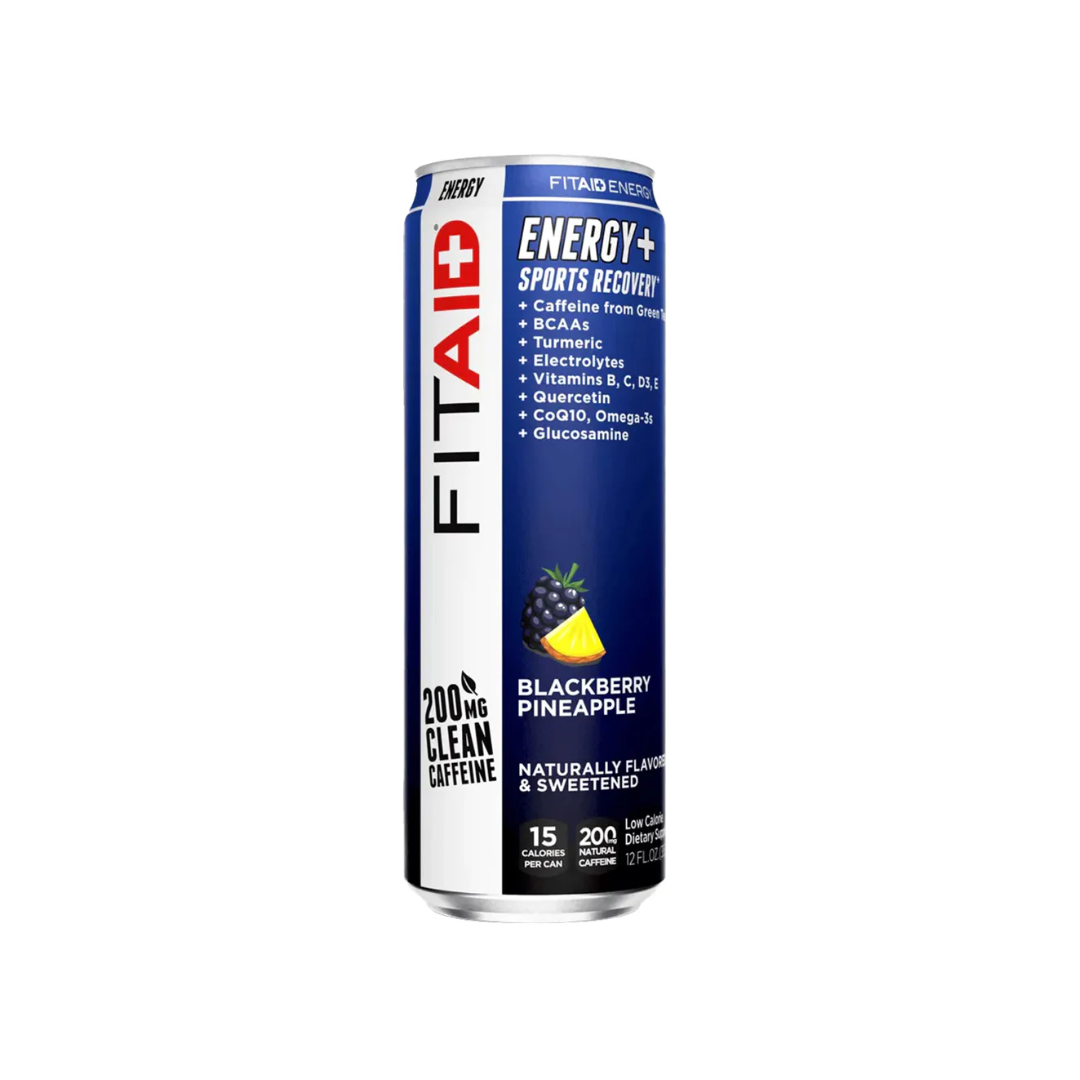 12 Pack x FITAID Energy 355ml - Blackberry Pineapple