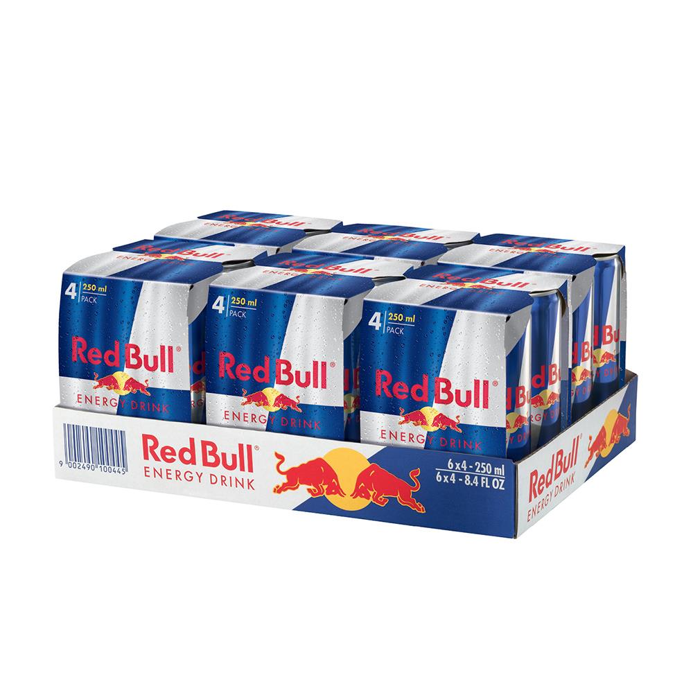 6 Pack x Red Bull Energy Drink Can (4pc) - 250ml
