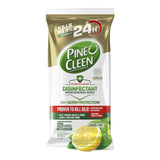 4 Pack x Pine O Clean Pk126 Disinfectant Wipes Biodegradable 24H Germ Protection Lemon Lime