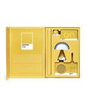 Lexon GIFT Set PANTONE - Includes Mino+ Mini Speaker, Flip Classic Clock, Mina M Lamp, Thykho 3  Speaker - Yellow