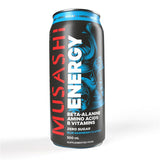 12 x Musashi Energy Drink 500ml- Blue Raspberry