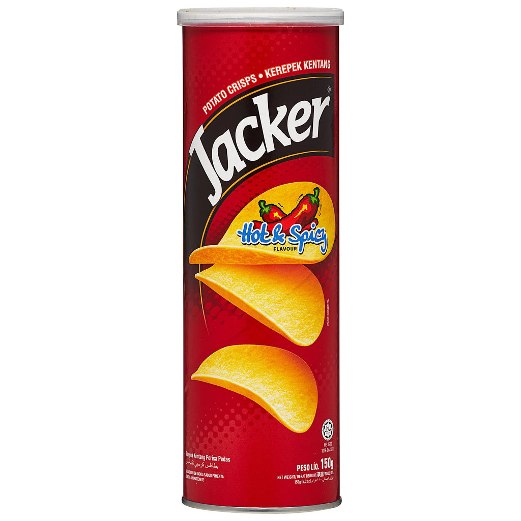 14 Pack x Jacker Potato Chips Hot & Spicy 150g
