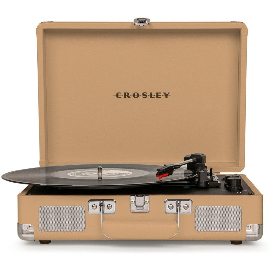 Refurbished Crosley Cruiser Bluetooth Portable Turntable - Light Tan