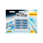 Gillette Mach3 Turbo 3d Razor Blades - Value Pack 8 Cartridge