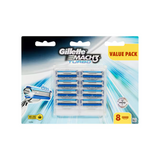 Gillette Mach3 Turbo 3d Razor Blades - Value Pack 8 Cartridge