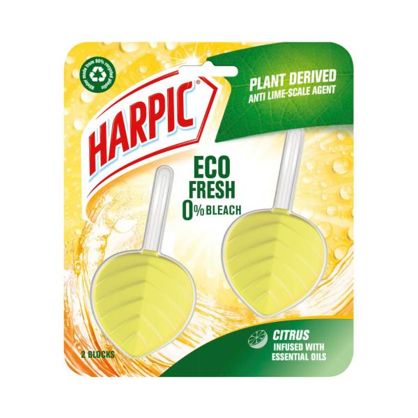 3 x Harpic Eco Fresh Citrus Toilet Cleaner Blocks Infused with Essential Oils PK2