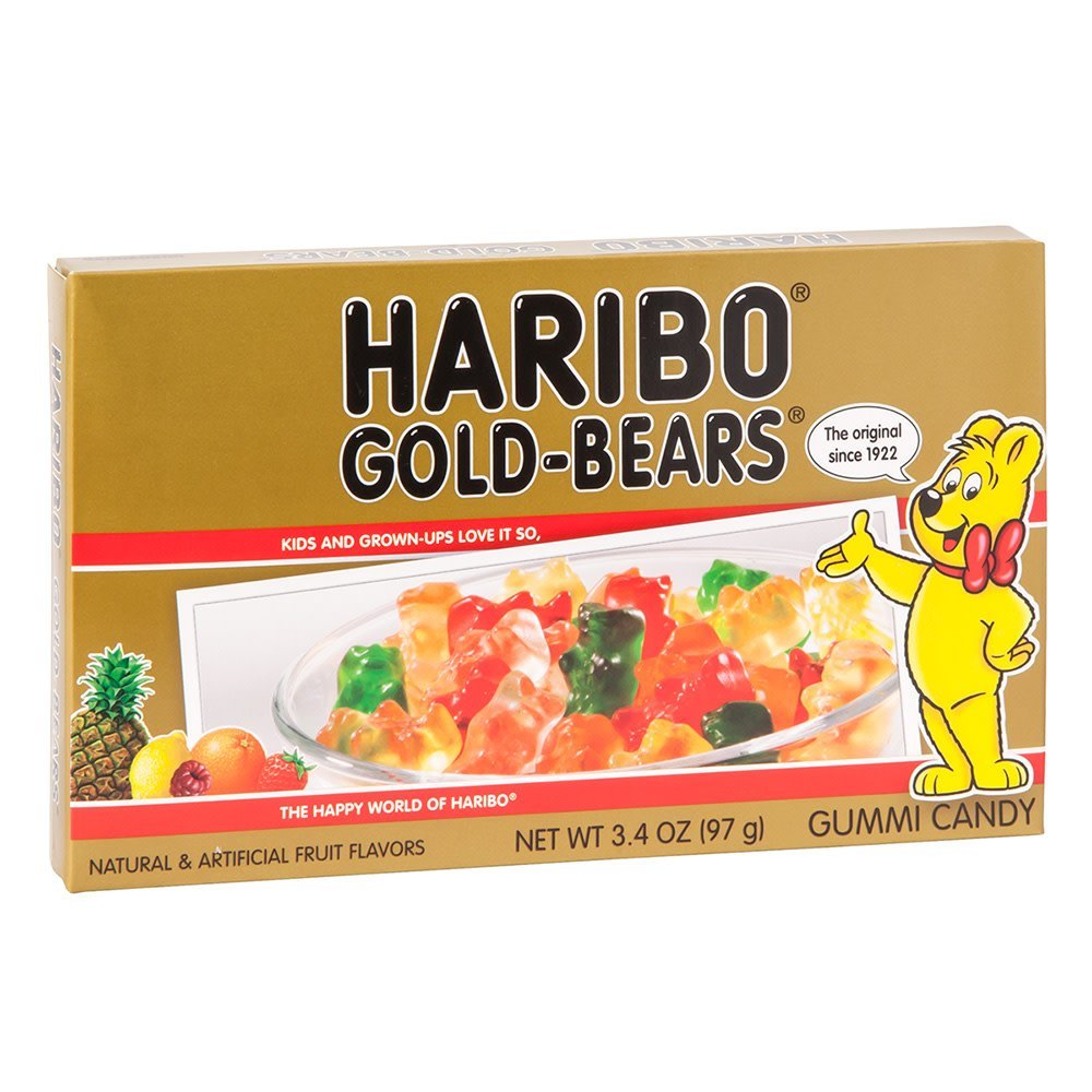 12 x Haribo Gold Bears Theatre Box 96g