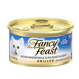 24 x Fancy Feast Cat Food Grilled Ocean Whitefish & Tuna 85g