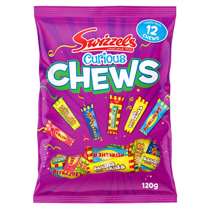 12 Pack x Swizzels Curious Chews 120g