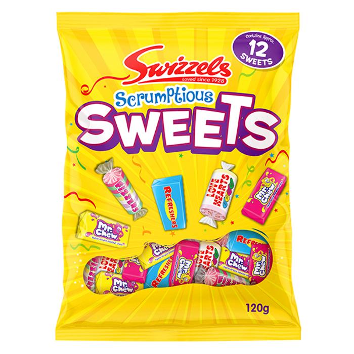 12 Pack x Swizzels Scrumptious Sweets 120g