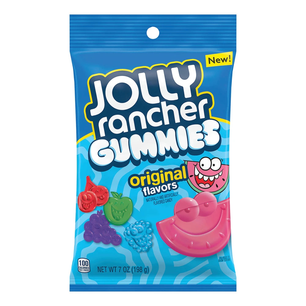 12 x Jolly Rancher Gummies Original Flavors Hang Bag 7oz(198g)