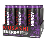 12 x Musashi Energy Drink 500ml- Purple Grape