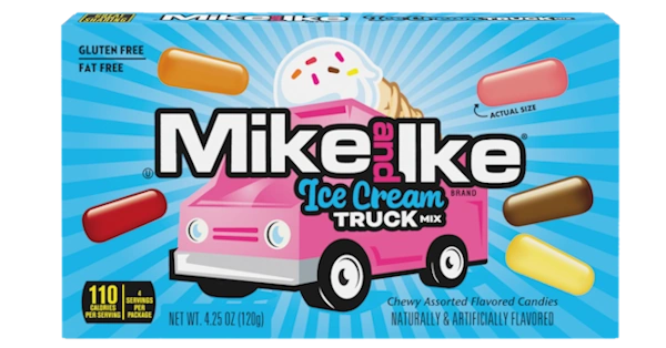 12 x Mike & Ike Sour Ice Cream Truck 120g
