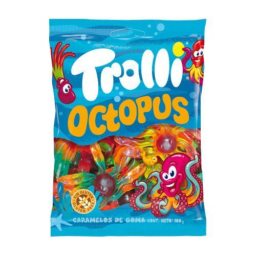 12 Pack x Trolli Spain Blue Octopus 100g