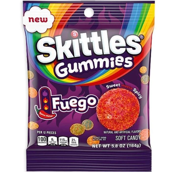 12 Pack x Skittles Fuego Gummies 164.4g