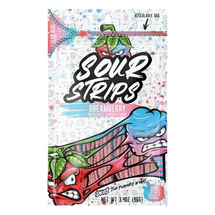 12 Pack x Sour Strips Duos Dreamberry 96g