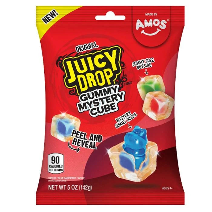 12 Pack x Amos Juicy Drop Gummy Mystery Cube Original 142g