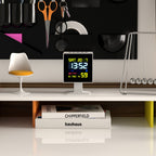 Newgate Monolith Lcd Alarm Clock White (Refurbished)