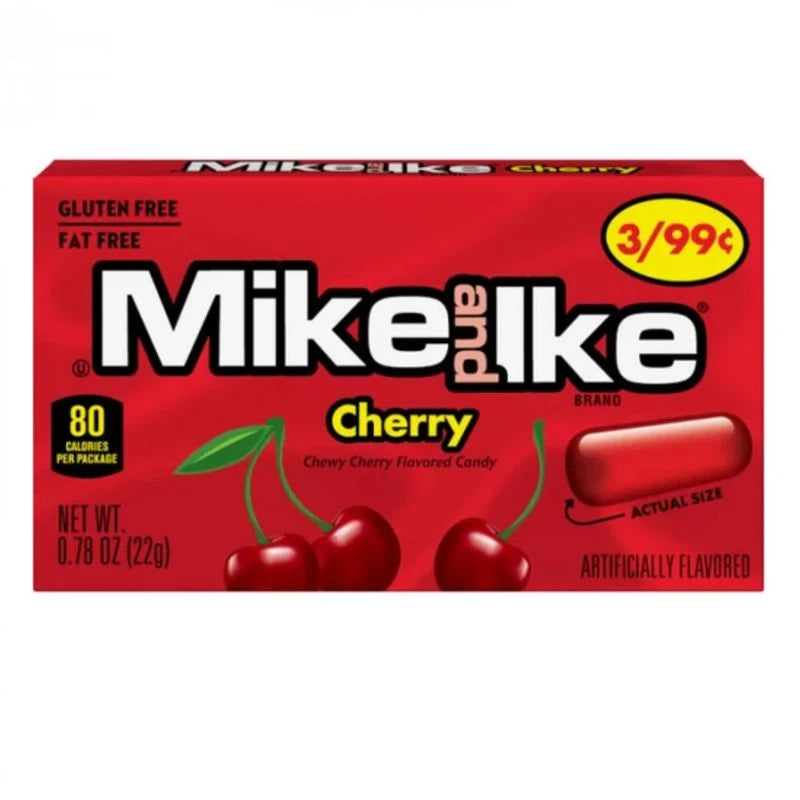 24 x Mike & Ike Mini Box Cherry 22g