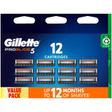 Gillette ProGlide-5 Value Pack - 12 Cartridges