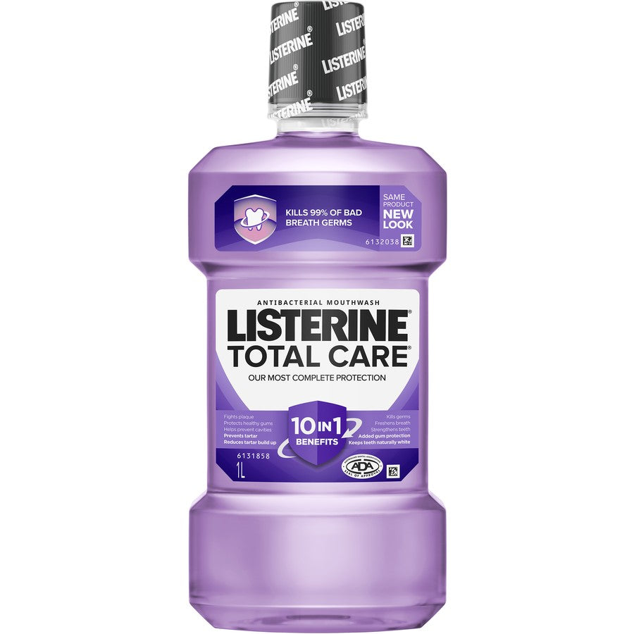 4 Pack x Listerine 1L Mouthwash Total Care